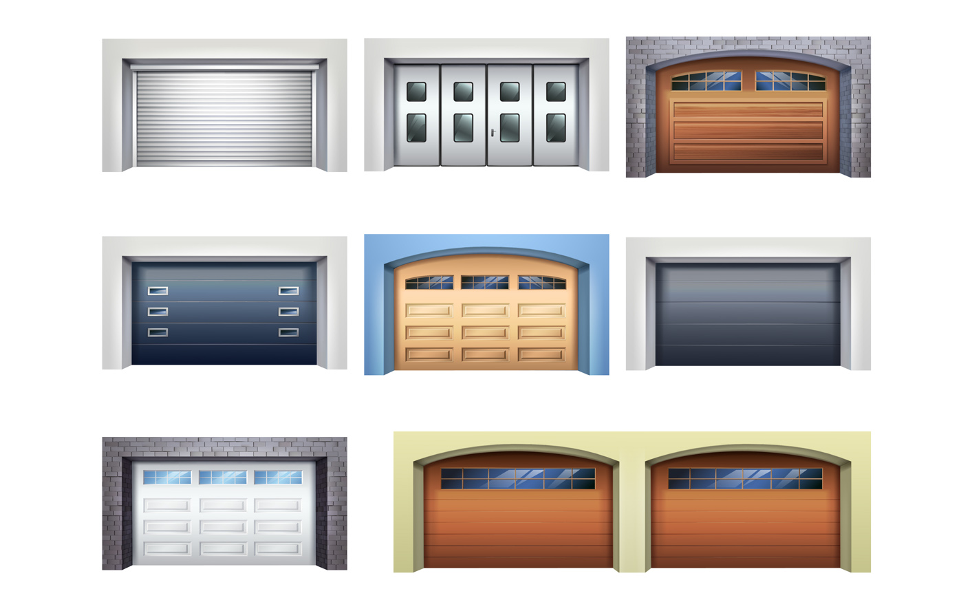 Materials for garage doors